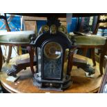 Mahogany cased mantle clock of classical design