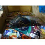 Box of vintage Marvel and DC comics incl. Heroes Return, Batman etc.