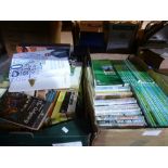 Four boxes mixed books including Ordnance Survey books, etc.