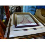A quantity of framed and glazed prints on various themes