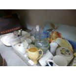Large crate of ceramics to incl. Port Meirion, Royal Worcester, Adderley etc., Vintage Frister and