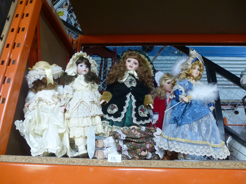 Collection porcelain dolls