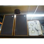 Vintage Grundig reel to reel and pair of Wharfdale speakers