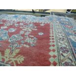 A modern Afghan rug having Caucasian design, 258 x 177 cms