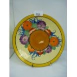 CLARICE CLIFF: Clarice Cliff wall plate 'GAYDAY' design - Big Anne