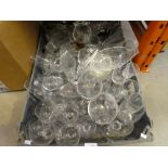 Three boxes of mixed drinking glasses