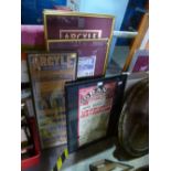 Collection of framed and glazed theatre advertising posters