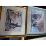 Four framed and glazed prints of Malta scenes