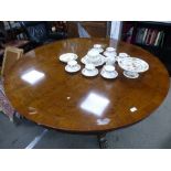 An 18th century style large mahogany circular table