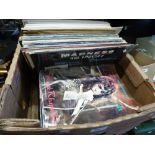 One box containing a quantity of vinyl LPs to include Madness, ABC, Beatles, History of Rock, as