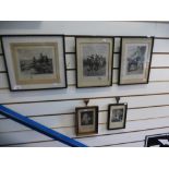 Five framed and glazed etchings all pencil signed