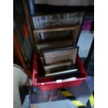 Quantity of framed and glazed furnishing prints etchings, framed maps etc.