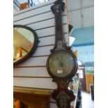 Banjo barometer with Mother of Pearl inlay AF