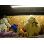 2 Boxes of mixed soft toys