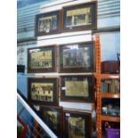 Eight framed reproduction photographs of Petersfield