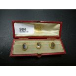 Catchpole and William, set of 3 dress studs in fitted case
