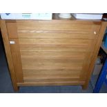 Contemporary oak chest of long drawers