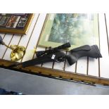 Black 2.2 air rifle with scope