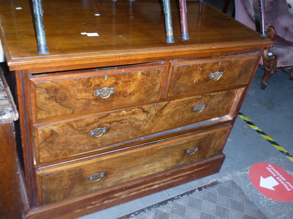 Mahogany chest of two short over 2 drawers AF