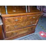 Mahogany chest of two short over 2 drawers AF
