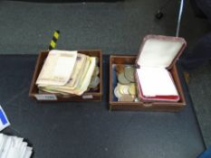 A quantity of coins and bank notes, mainly continental
