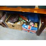 Two boxes of mixed collectables to include treen, glass, etc