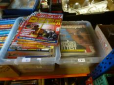 Two boxes of Autosport magazines