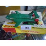 A 1960s Dinky Thunderbirds 2 & 4, with a part box