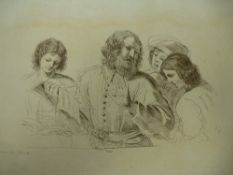 An album containing a selection of approximately 40 prints, loose, the majority after Guercino,