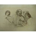 An album containing a selection of approximately 40 prints, loose, the majority after Guercino,