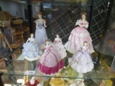 Six Royal Worcester limited edition figures of ladies