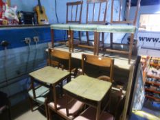 Eight various chairs including 2 teak examples