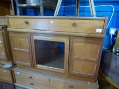 A Nathan Hi Fi cabinet and one other similar item with two drawers