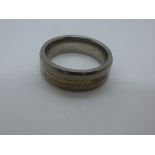 Gents Titanium wedding band, AF, size S