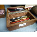 A quantity of fountain pens and others