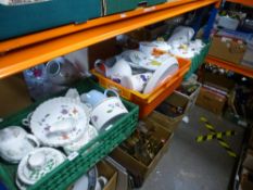 Three crates of Royal Worcester 'Evesham' and same Minton plates