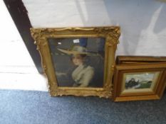 A Victorian oil of ruin, signed W.Draper, one other possibly by the same hand and sundry pictures