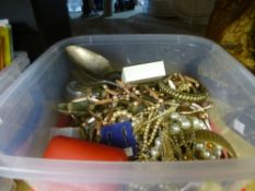 A quantity of costume jewellery, etc