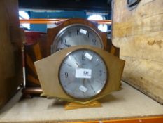 Two 1950's mantle clocks