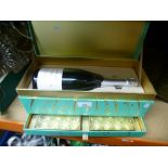 A bottle of Champagne from Fortnum & Mason in a presentation case