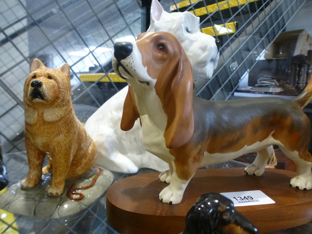 Two Royal Adderley dogs 'Scottie' and 'Westie' and four other dog figures - Image 5 of 6