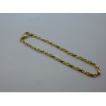 18ct yellow gold bracelet, matching the previous lot, marked 750, total weight approx. 9.5g