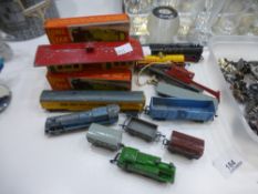 A quantity of Lone Star boxed and unboxed die cast trains and carriages, etc