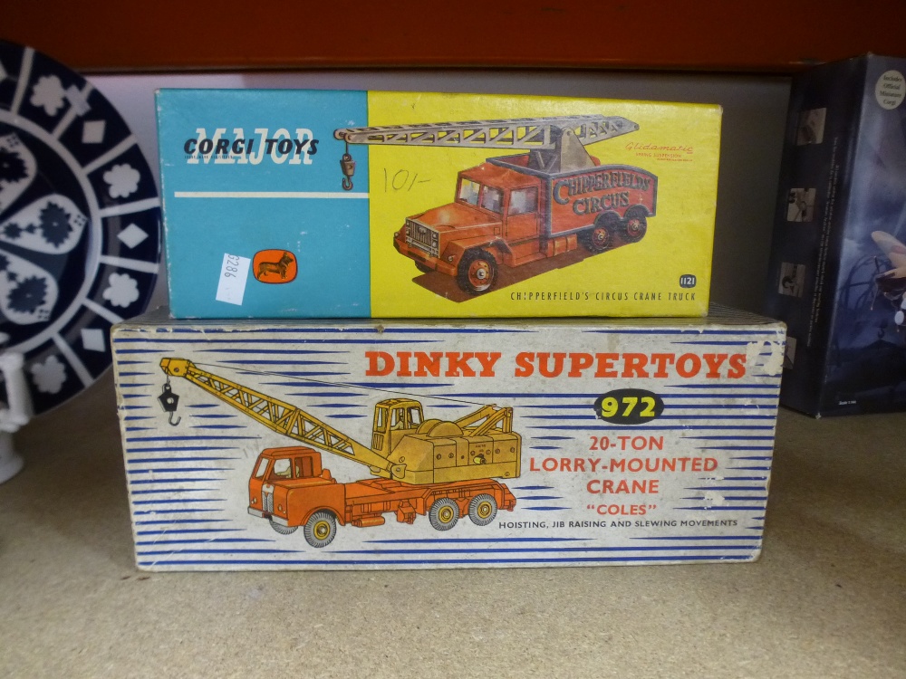 Dinky 972 Coles 20 ton crane and Corgi Chipperfields crane, both boxed - Image 2 of 2