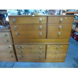 A pair of Stag teak chests of drawers
