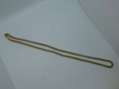 Yellow metal neckchain, 10.6g approx 40cm, unmarked