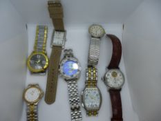 Collection of gents wristwatches, including Swiss, Pierre Cardin, etc