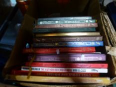 A box of books to include Ronnie Barker 'Sugar & Spice', Ronnie Barker 'The Authorised Biography'