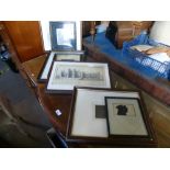 A selection of prints including one image of Titchfield Abbey. Some are modern some are vintage