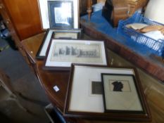 A selection of prints including one image of Titchfield Abbey. Some are modern some are vintage